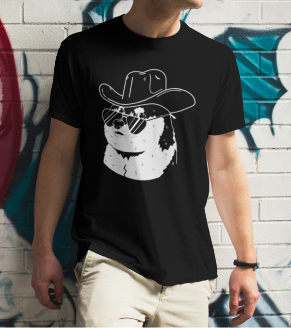 Rodeo Doge Cowboy Hat Sunglasses Collection T-Shirt