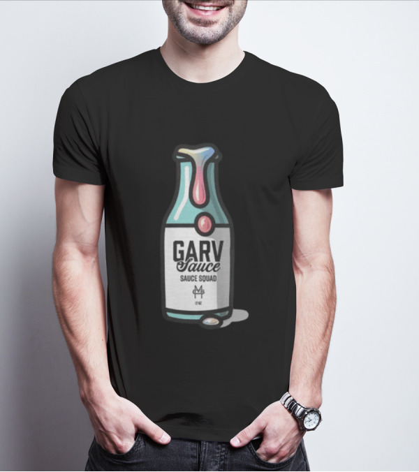 GARV Sauce Bottle Sauce Squad 12 OZ T-Shirt