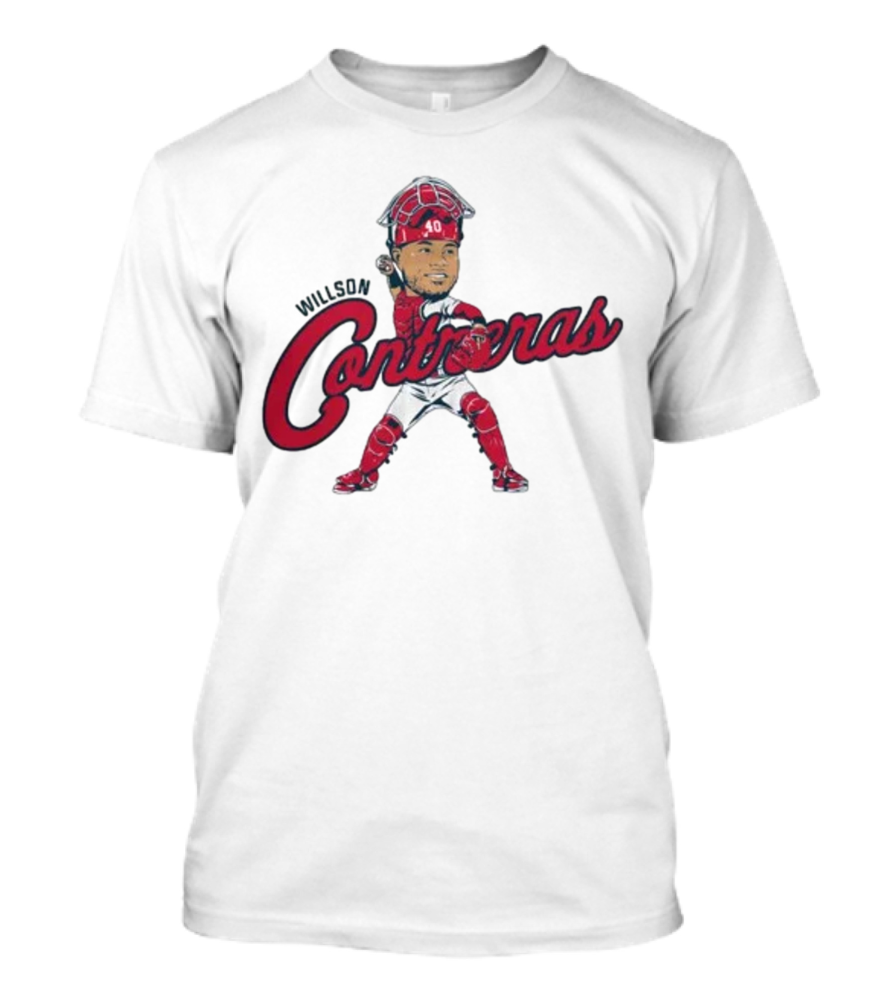Wilson Contreras Catcher Caricature 40 T-Shirt