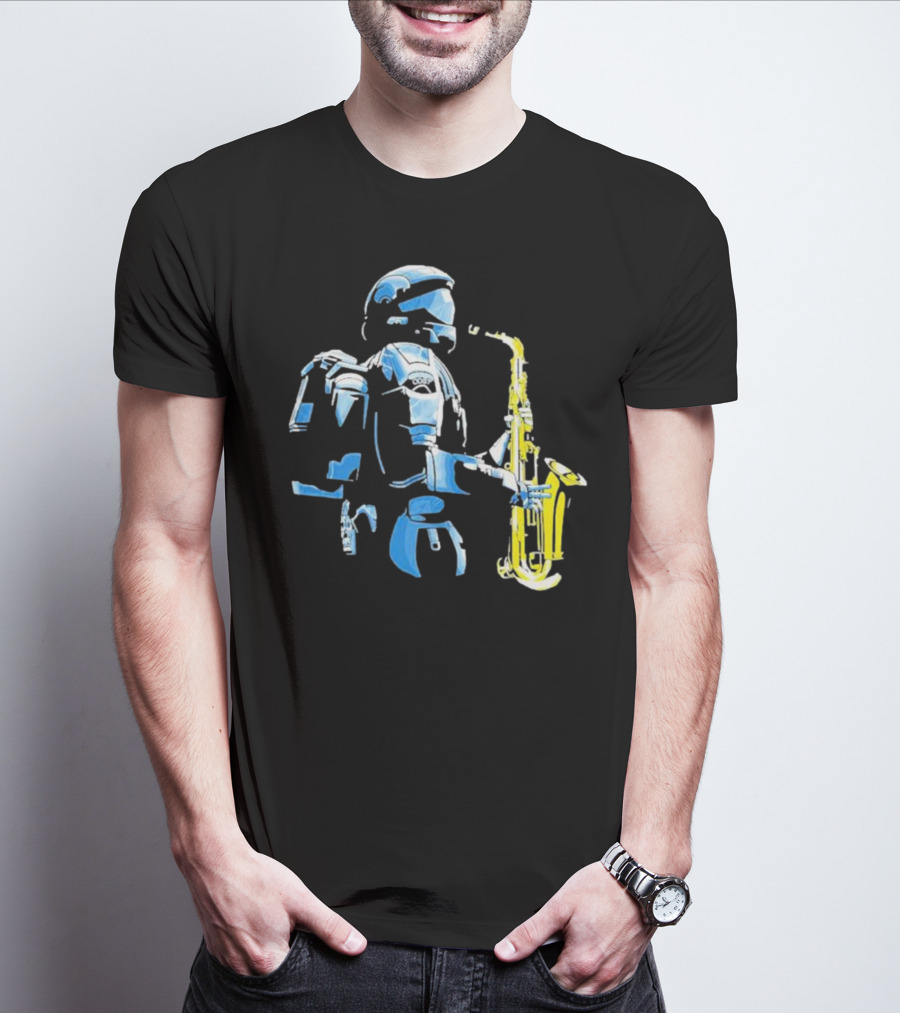 Halo 3 ODST Soldier Playing Saxophone T-Shirt