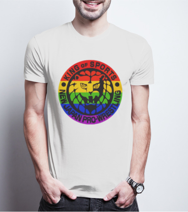 King Of Sports New Japan Pro-Wrestling Rainbow Lion T-Shirt