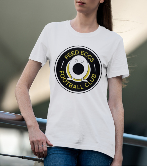 Feed Eggs Football Club Emblem With Egg-Shaped T-Shirt