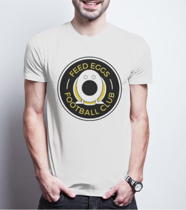 Feed Eggs Football Club Emblem With Egg-Shaped T-Shirt