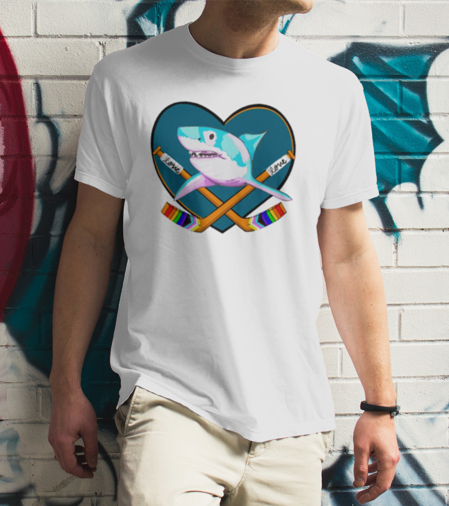 San Jose Sharks Pride Night Love Inclusion Diversity Hockey T-Shirt