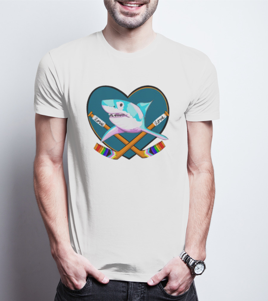 San Jose Sharks Pride Night Love Inclusion Diversity Hockey T-Shirt