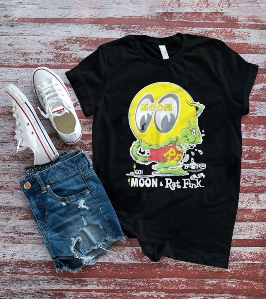 Go MOON And Rat Fink T-Shirt