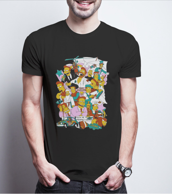HI I’m Troy Mcclure Follow Me To Springfield Aquarium Simpsons T-Shirt