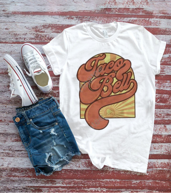 Taco Bell Retro Groovy Logo Sunrise T-Shirt
