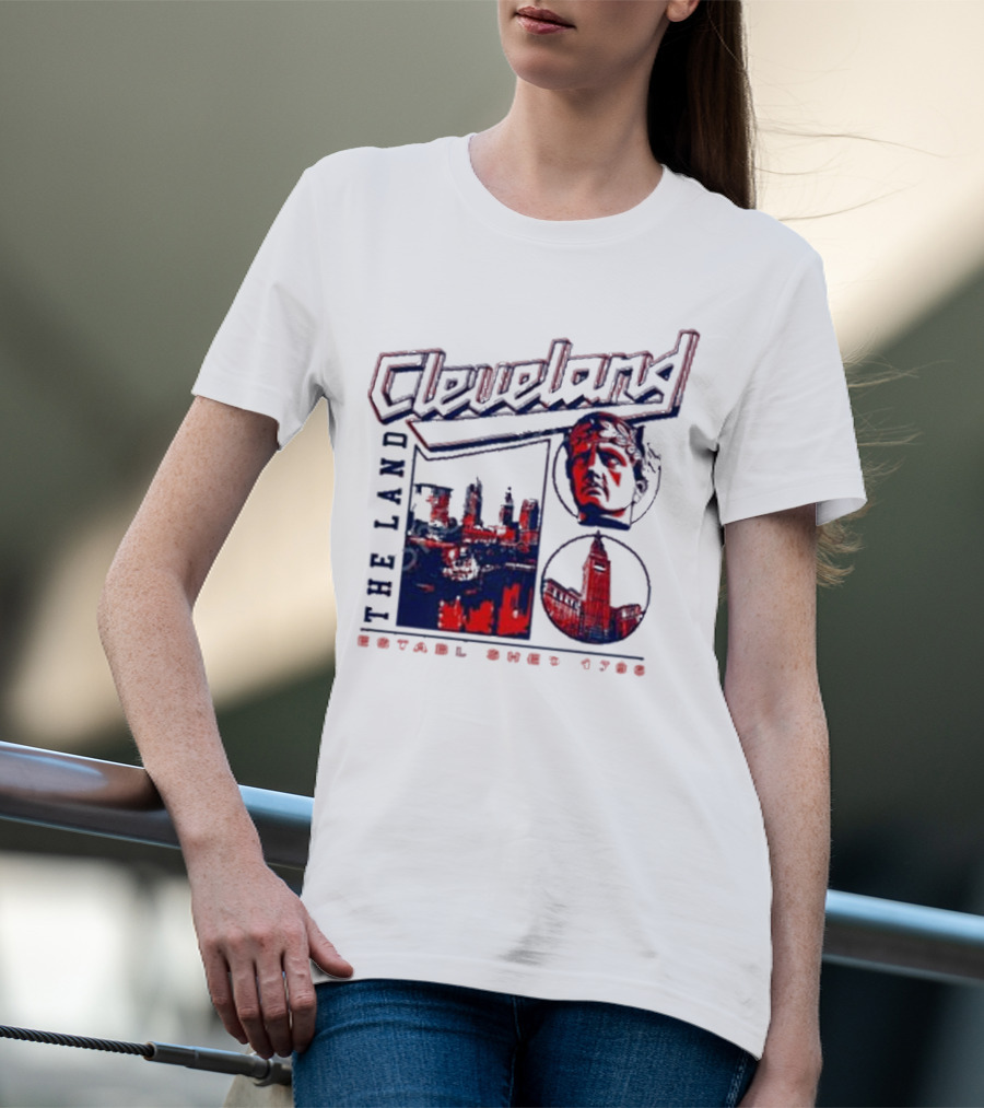 Cleveland The Land Established 1796 Skyline And Monument T-Shirt