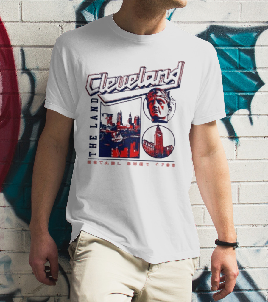 Cleveland The Land Established 1796 Skyline And Monument T-Shirt