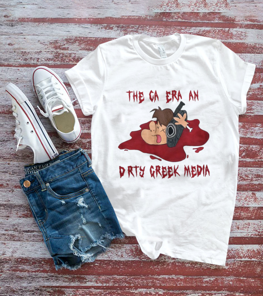 Dirty Creek Media The Cameraman Cartoon Blood Pool T-Shirt