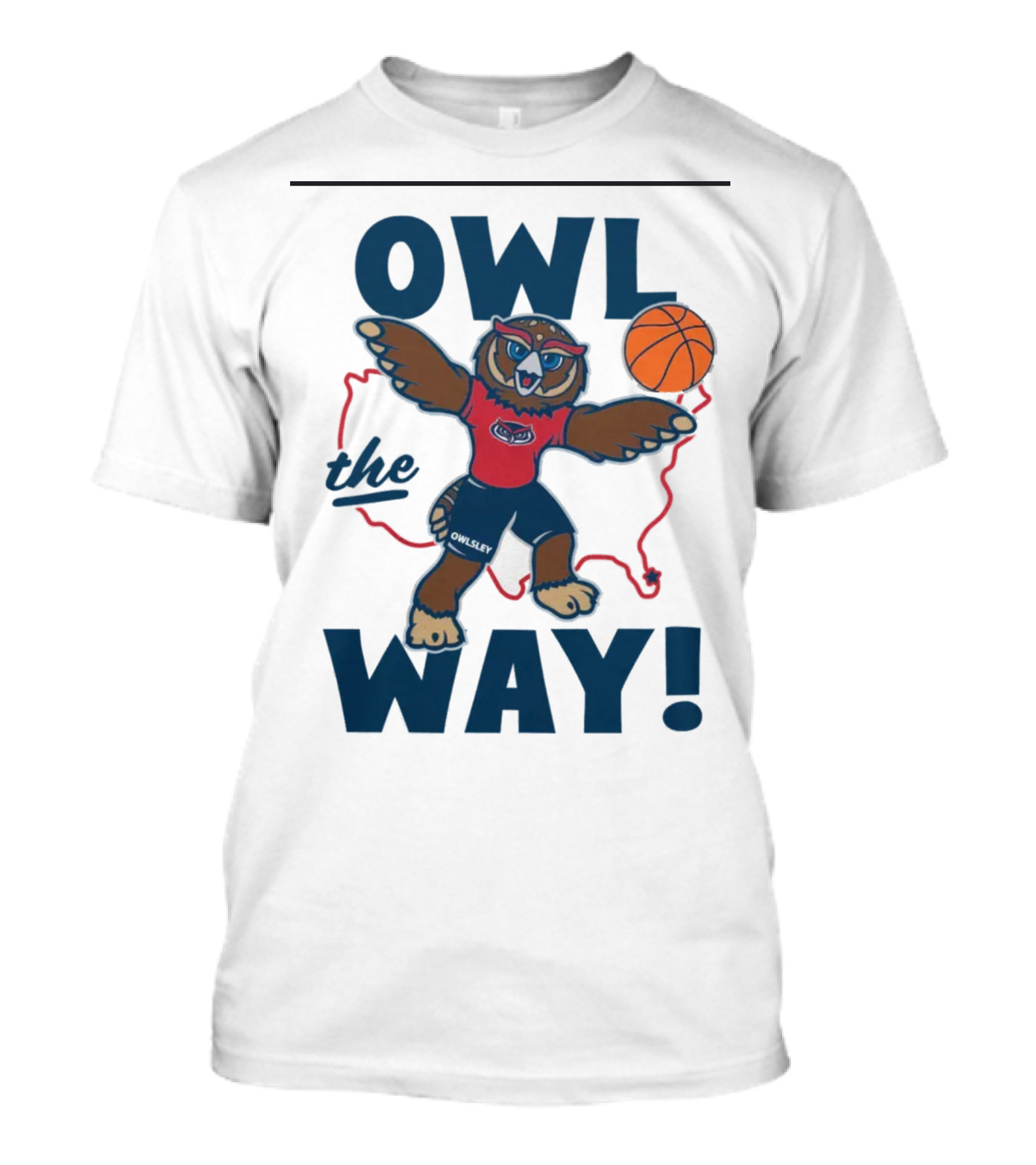 Florida Atlantic Owlsey Owl The Way Basketball T-Shirt