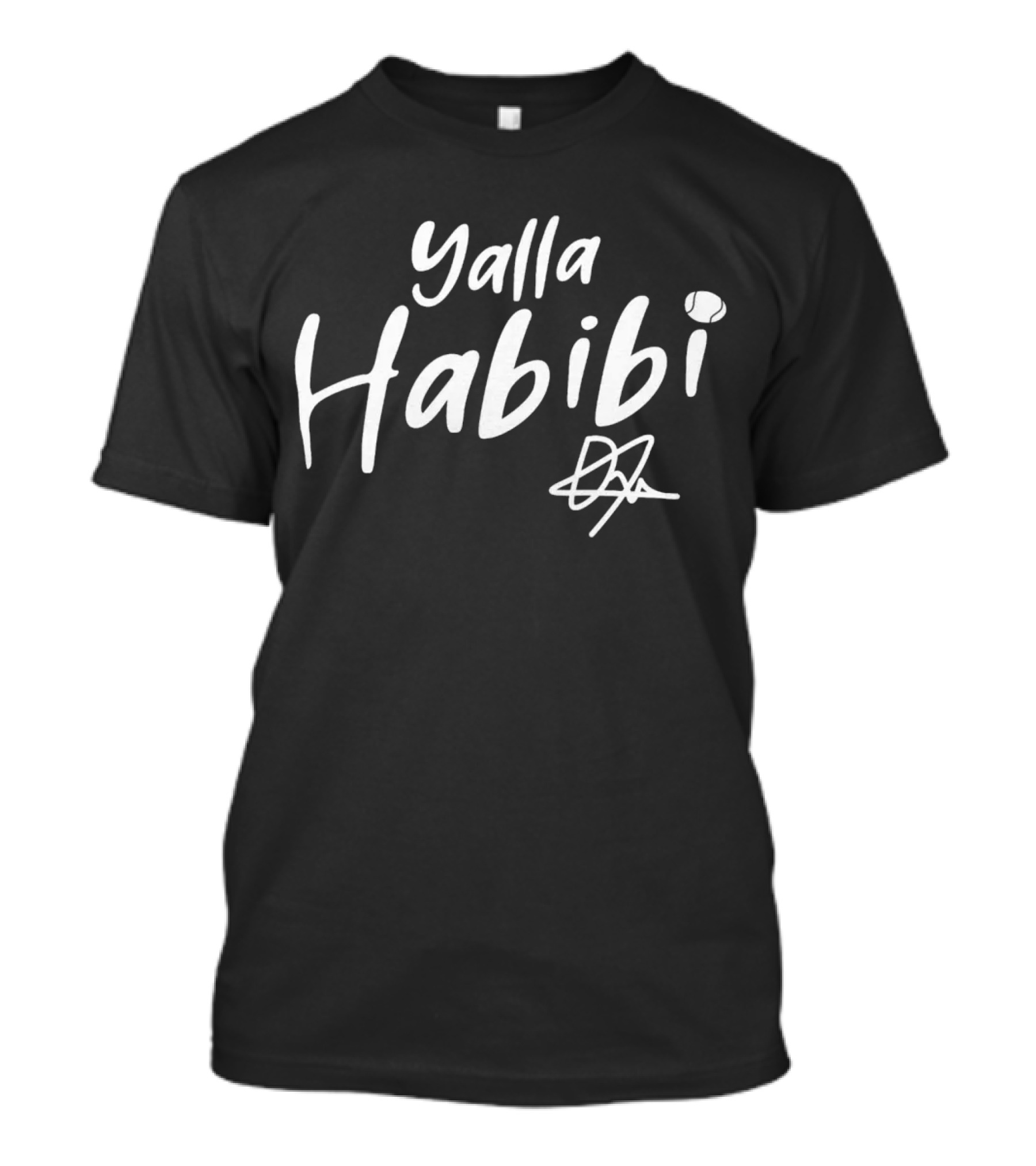Ons Jabeur Yalla Habibi Tennis Ball Signature T-Shirt