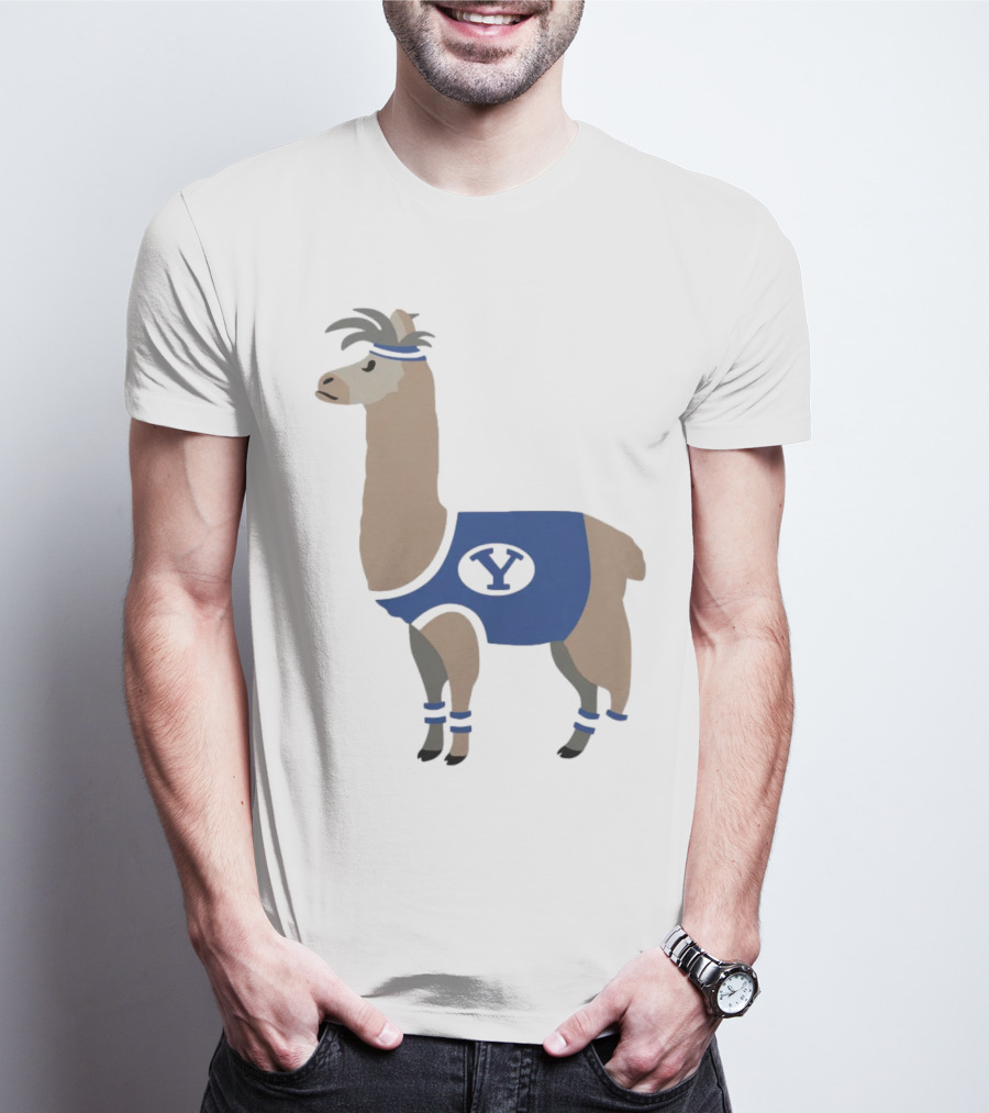 Oval Y Llama BYU Brigham Supply Company Sports T-Shirt
