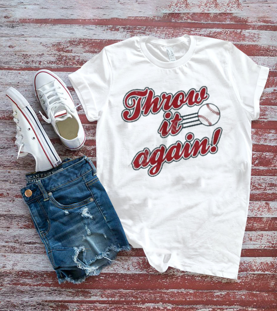 Sandra Golden Throw It Again Baseball T-Shirt