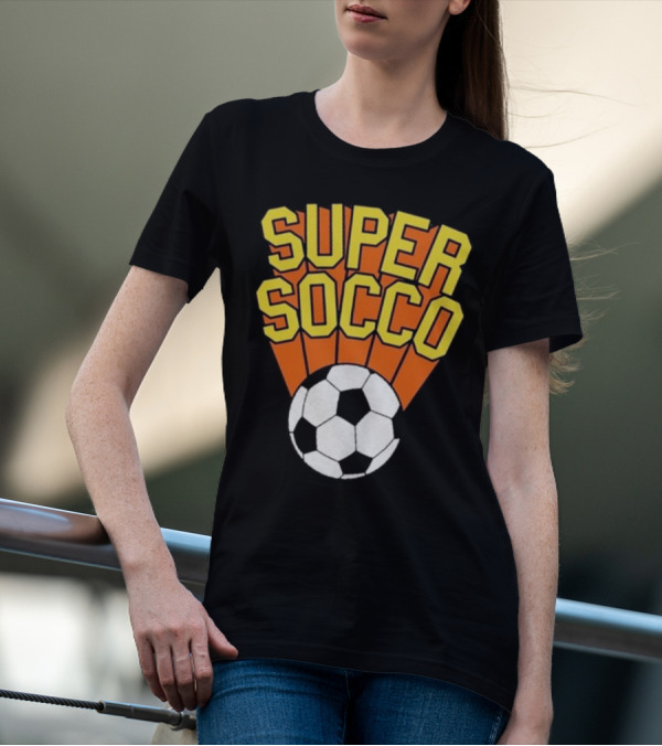Super Socco Soccer Ball Burst T-Shirt