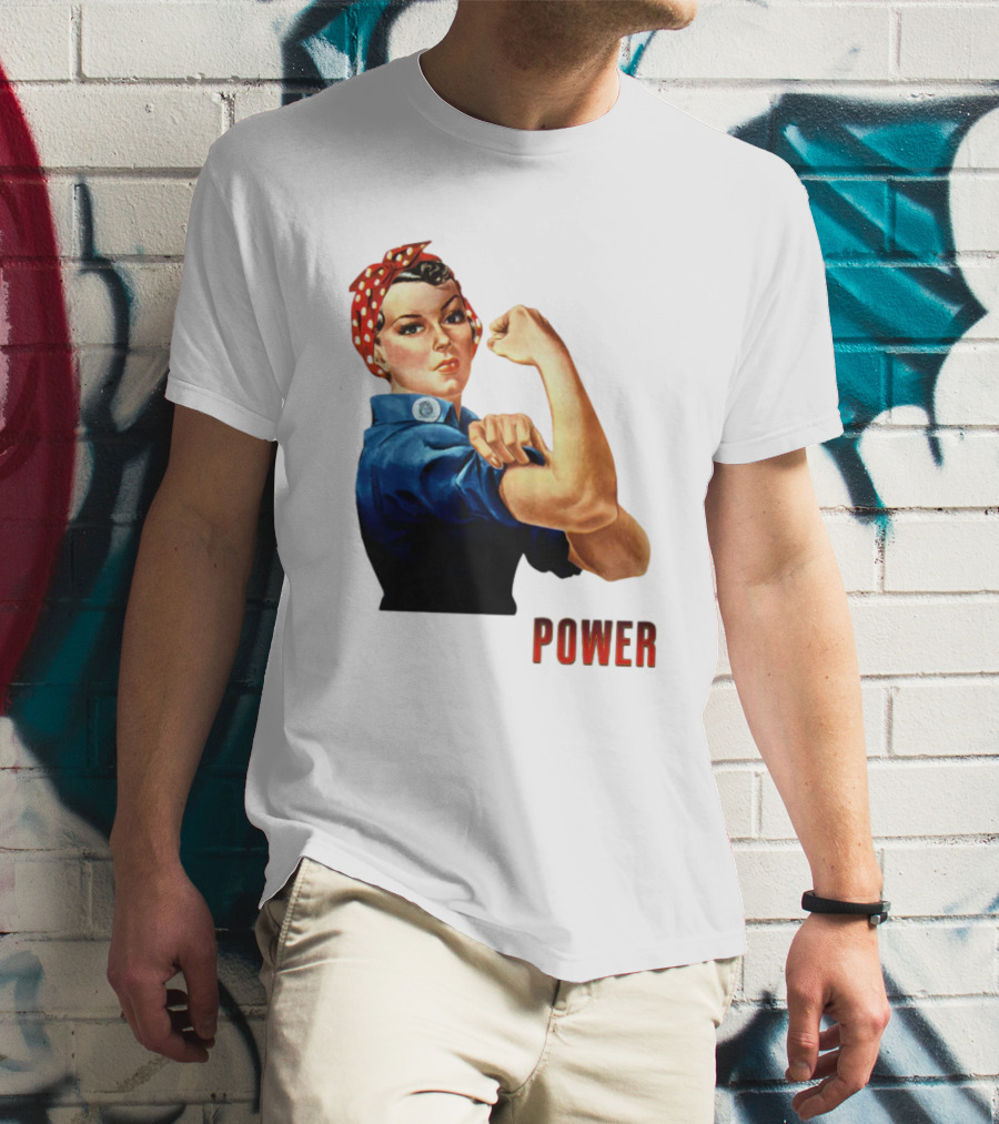 Rosie The Riveter Woman Power T-Shirt