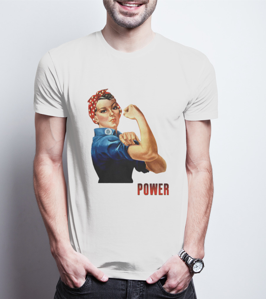 Rosie The Riveter Woman Power T-Shirt