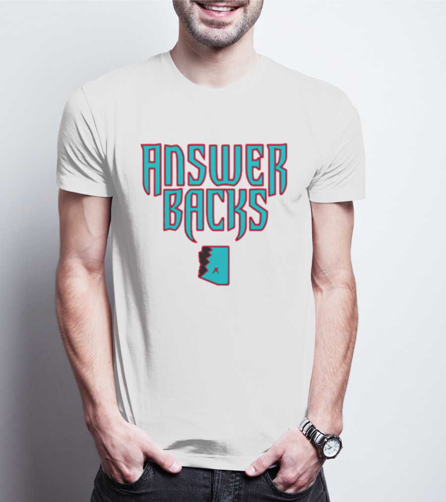 Arizona Answerbacks Answer Backs State Outline T-Shirt