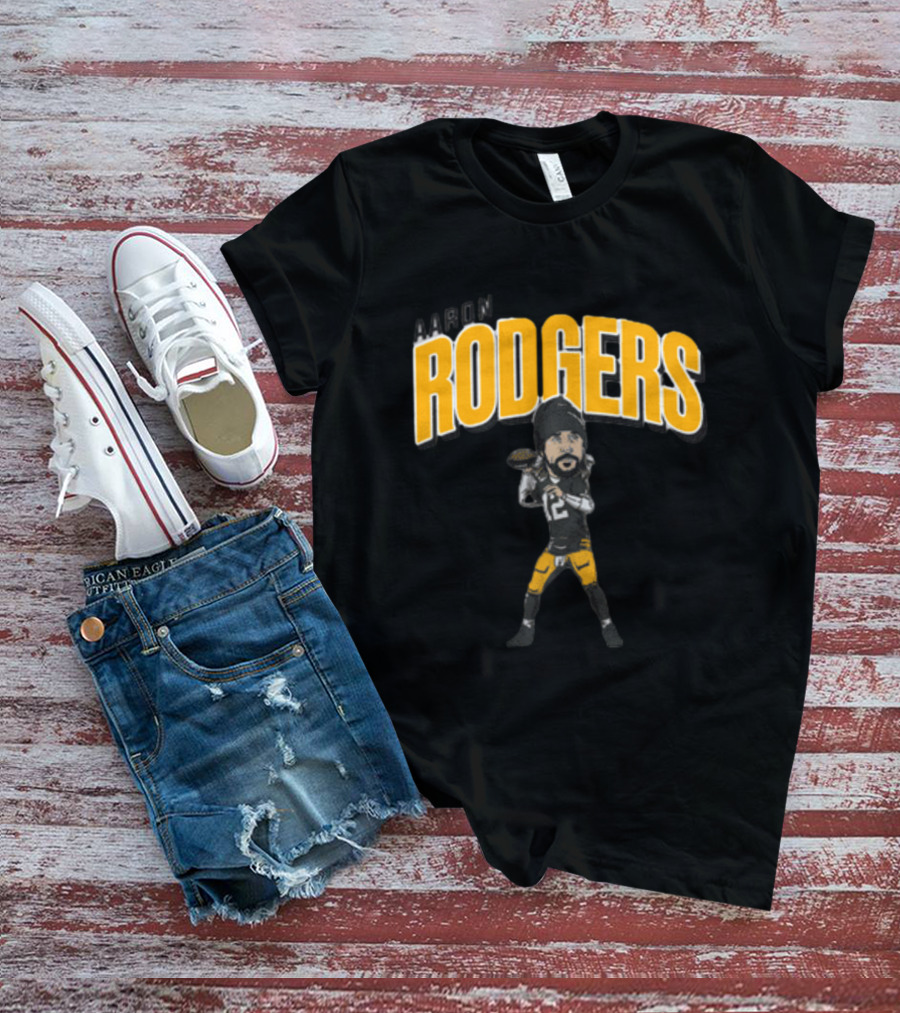 Aaron Rodgers Caricature Football Player T-Shirt
