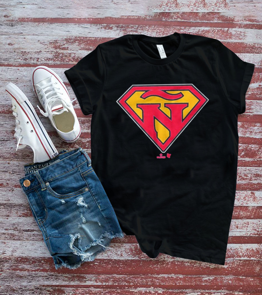 Ronald Acuña Jr Super Ñ Red And Yellow Superman T-Shirt