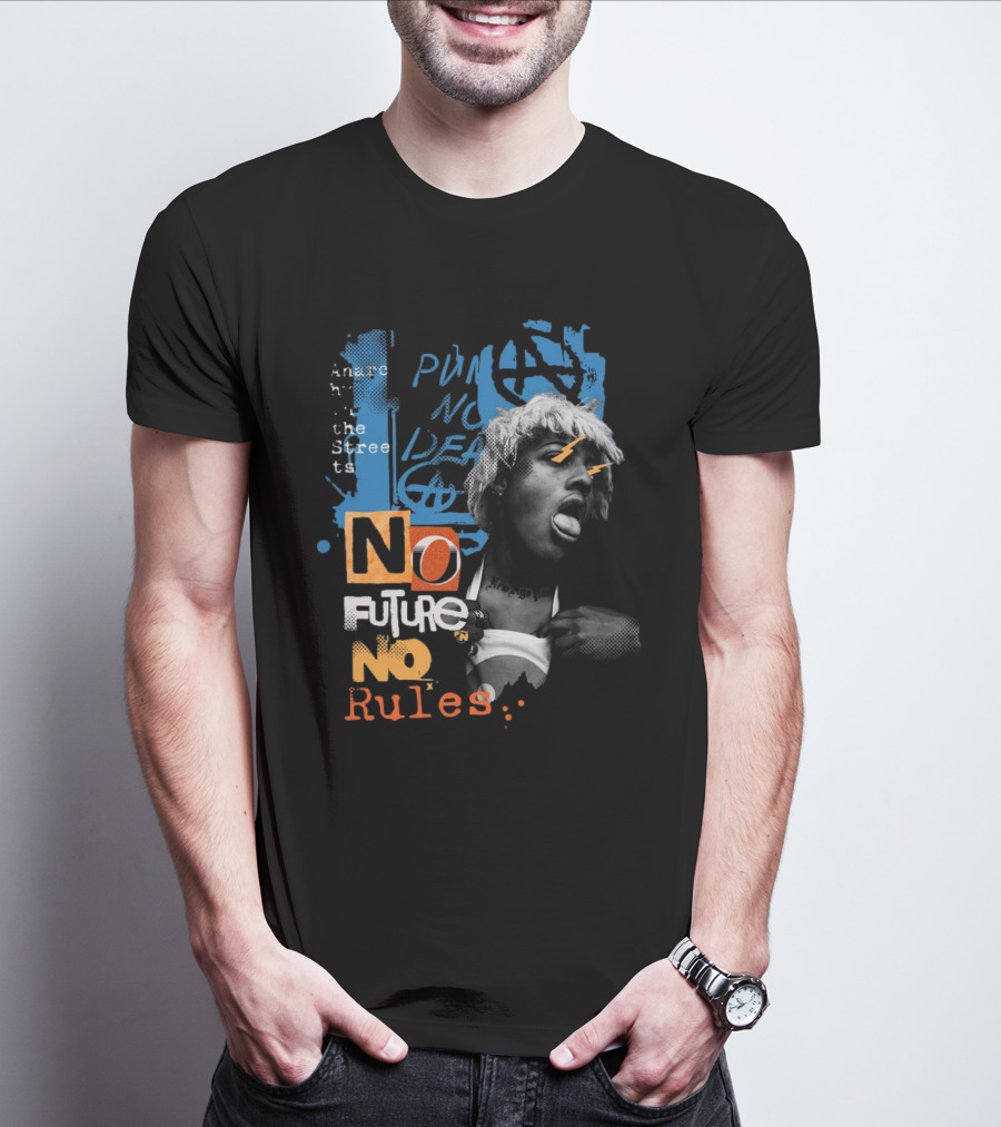 Punk Anarchy Streets No Future No Rules T-Shirt