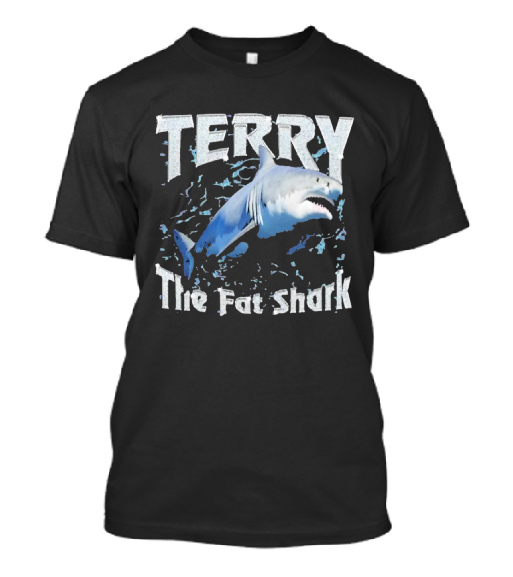 Terry The Fat Shark Swim Ocean Waves T-Shirt