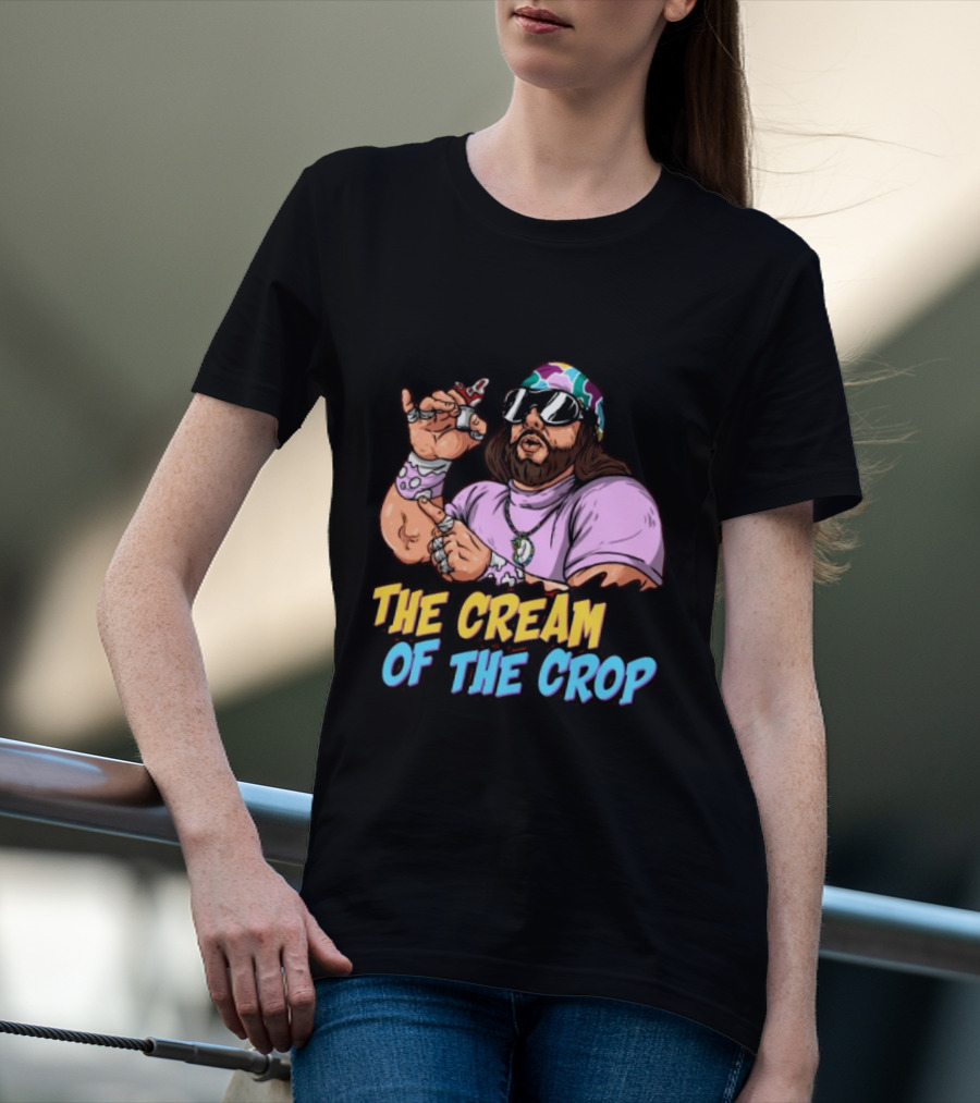 The Cream Of The Crop Savage With Colorful Bandana And Sunglasses T-Shirt