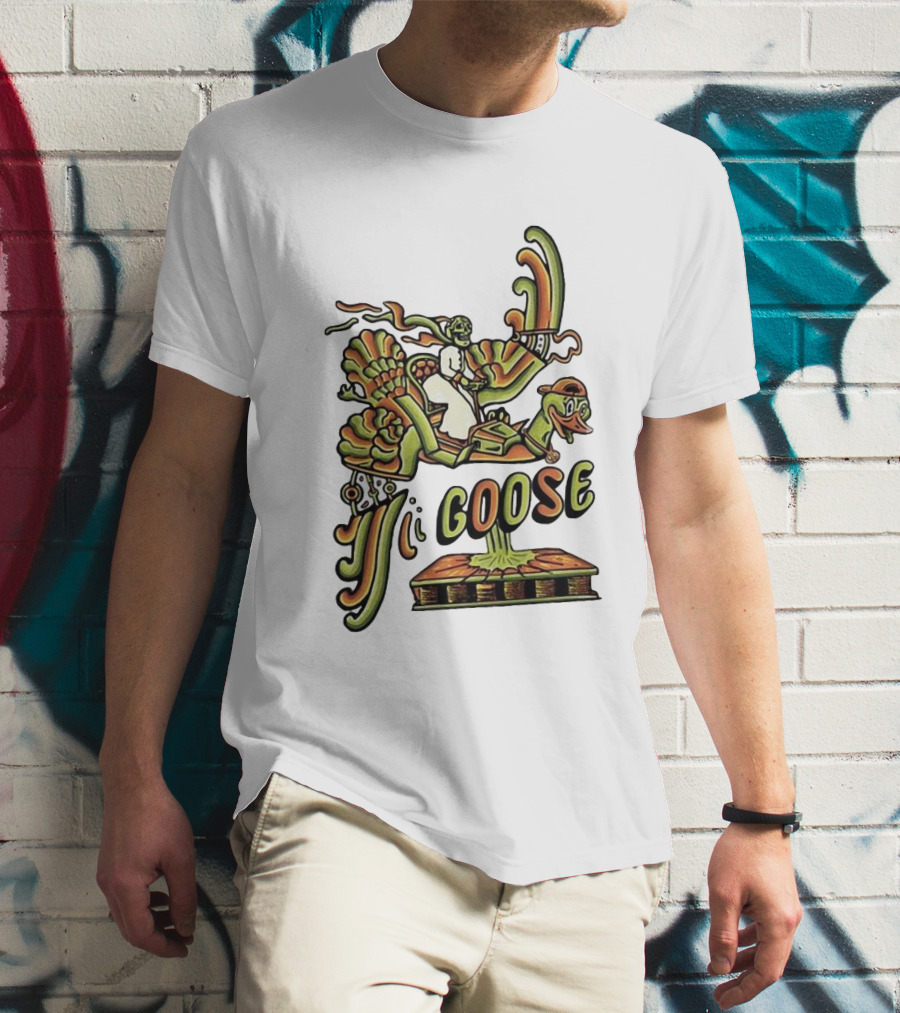 Goose Summer Bird Ride Adventure T-Shirt