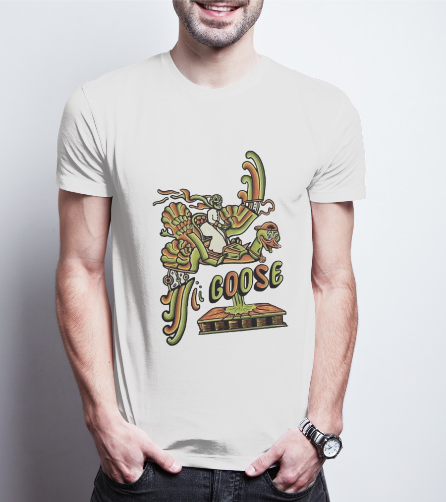 Goose Summer Bird Ride Adventure T-Shirt