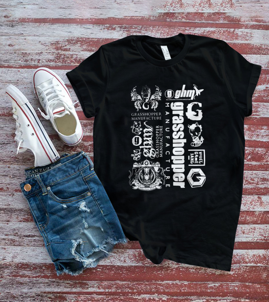 Grasshopper Manufacture GHM Grasshopper Manufacture Grasshopper GHM Uncle Game Jam T-Shirt
