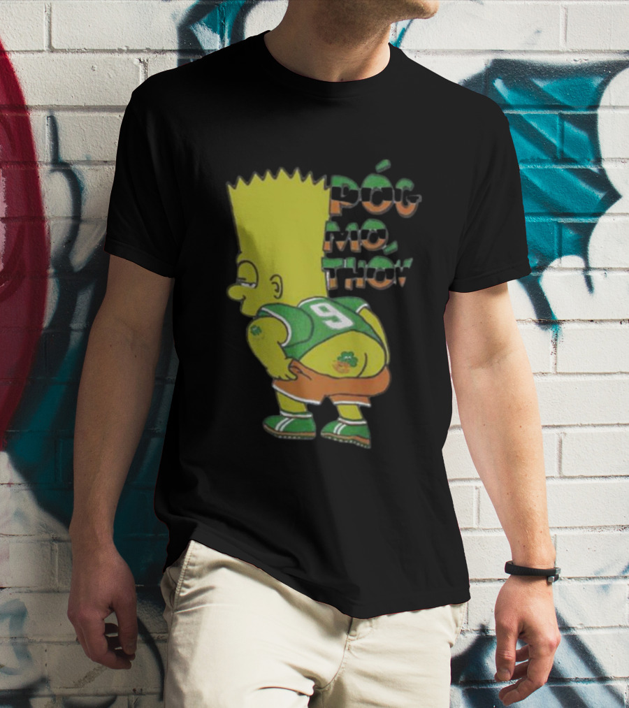 Simperson Bart Number 9 Pog Mo Thon St. Patrick's Irish Green T-Shirt