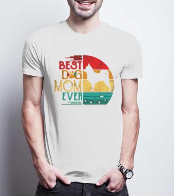 Best Dog Mom Ever Chihuahua Vintage Retro T-Shirt