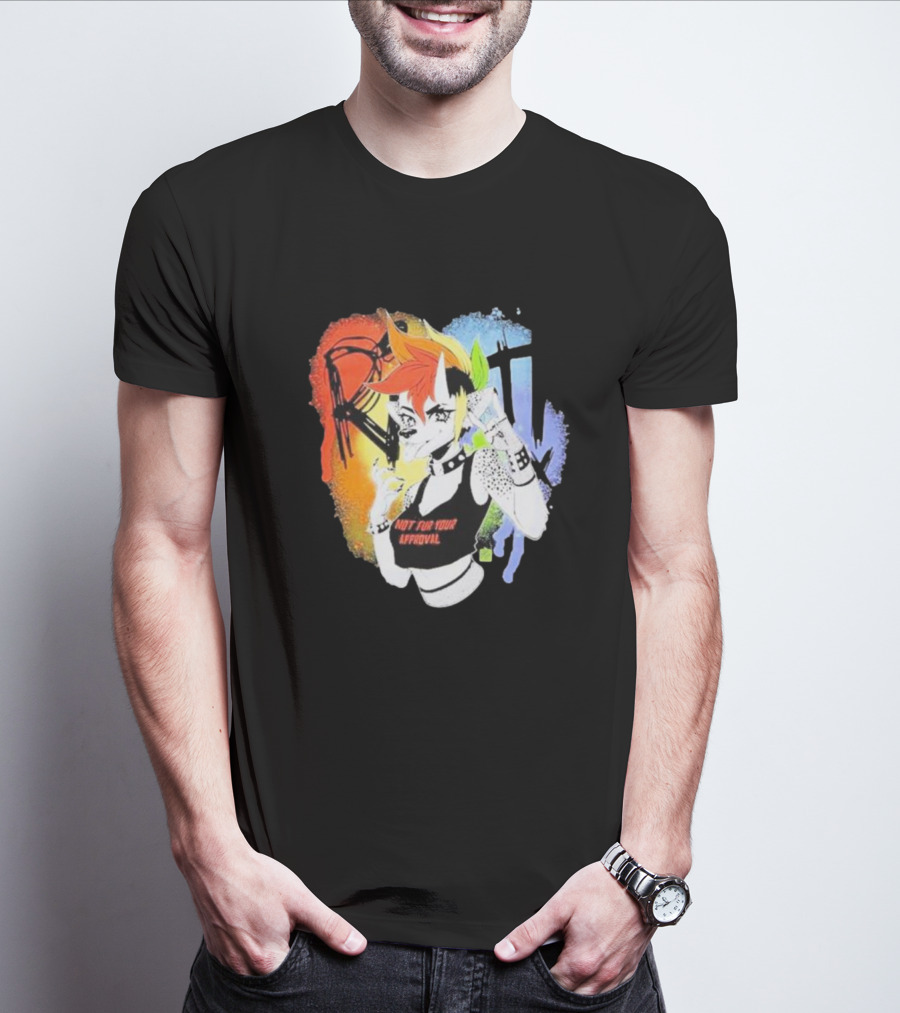 Riot Rainbow Hyena Not For Your Approval T-Shirt