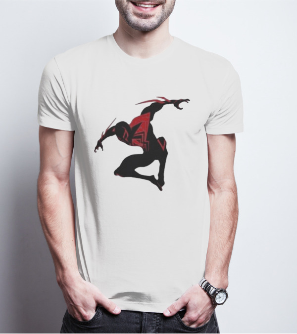 SharkRobot Synthetic Spider Variant Red And Black T-Shirt