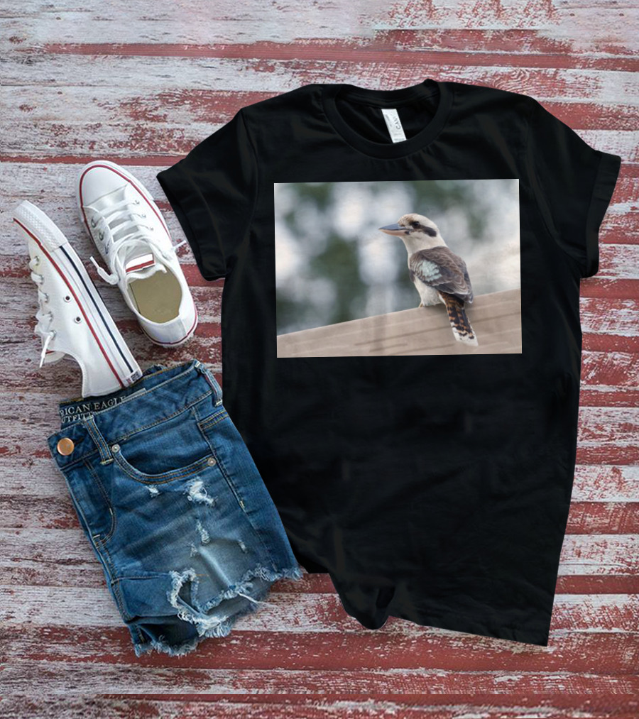 Australian Kookaburra Bird Perched Outdoors T-Shirt
