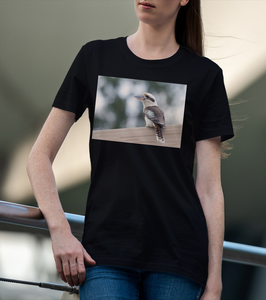 Australian Kookaburra Bird Perched Outdoors T-Shirt