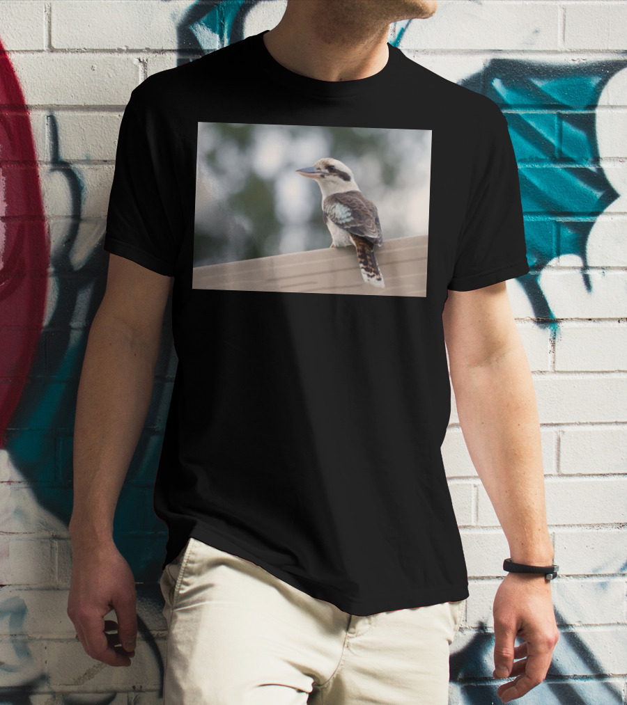 Australian Kookaburra Bird Perched Outdoors T-Shirt