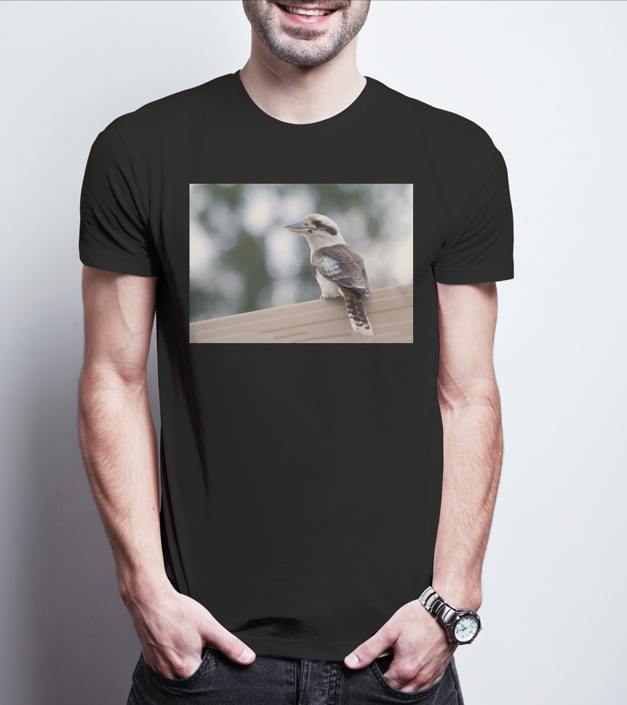 Australian Kookaburra Bird Perched Outdoors T-Shirt
