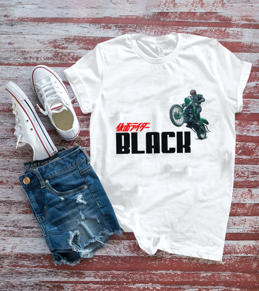 Kamen Rider Black Motorcycle Action Scene T-Shirt
