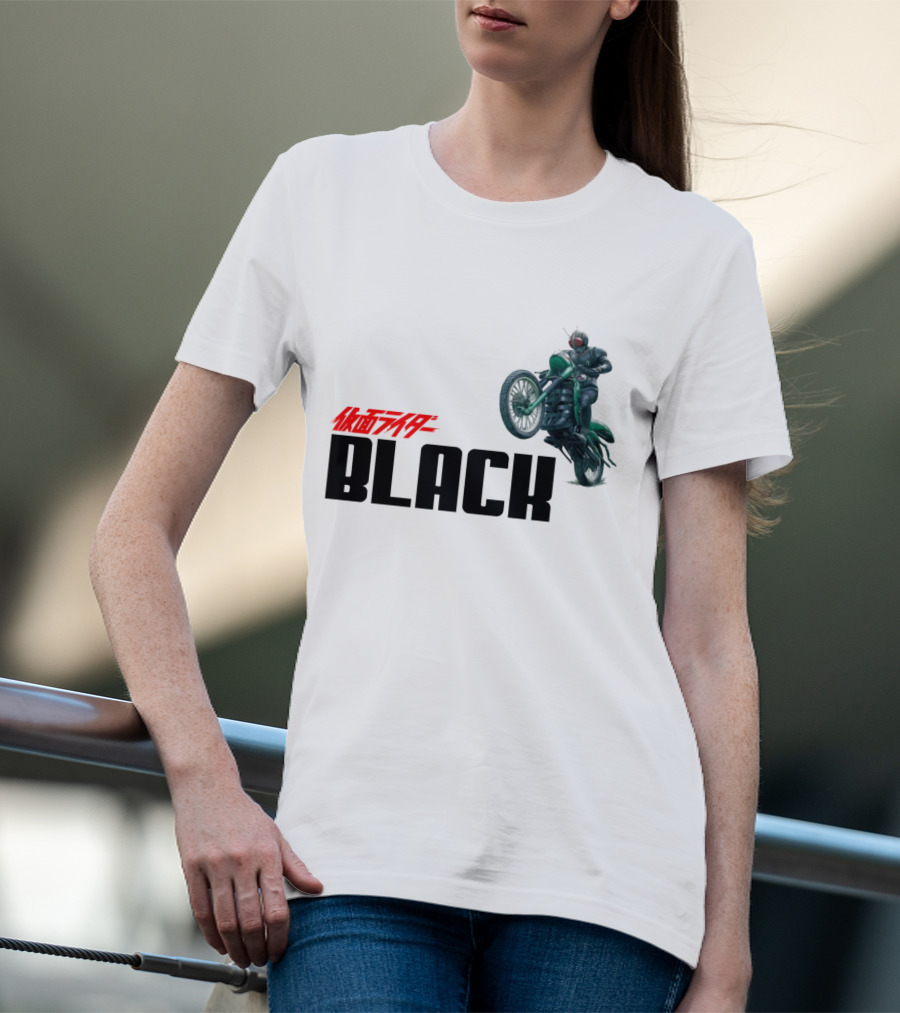 Kamen Rider Black Motorcycle Action Scene T-Shirt