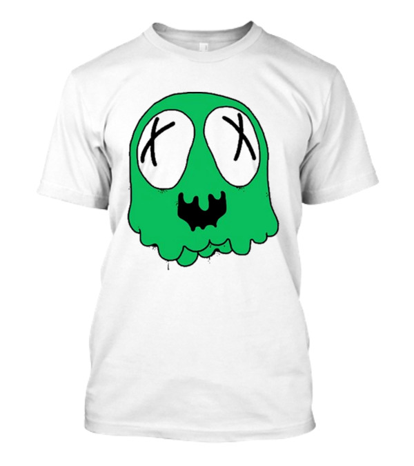 Ghost Sludge Life Green Dripping Skull With Crossed-Out Eyes T-Shirt