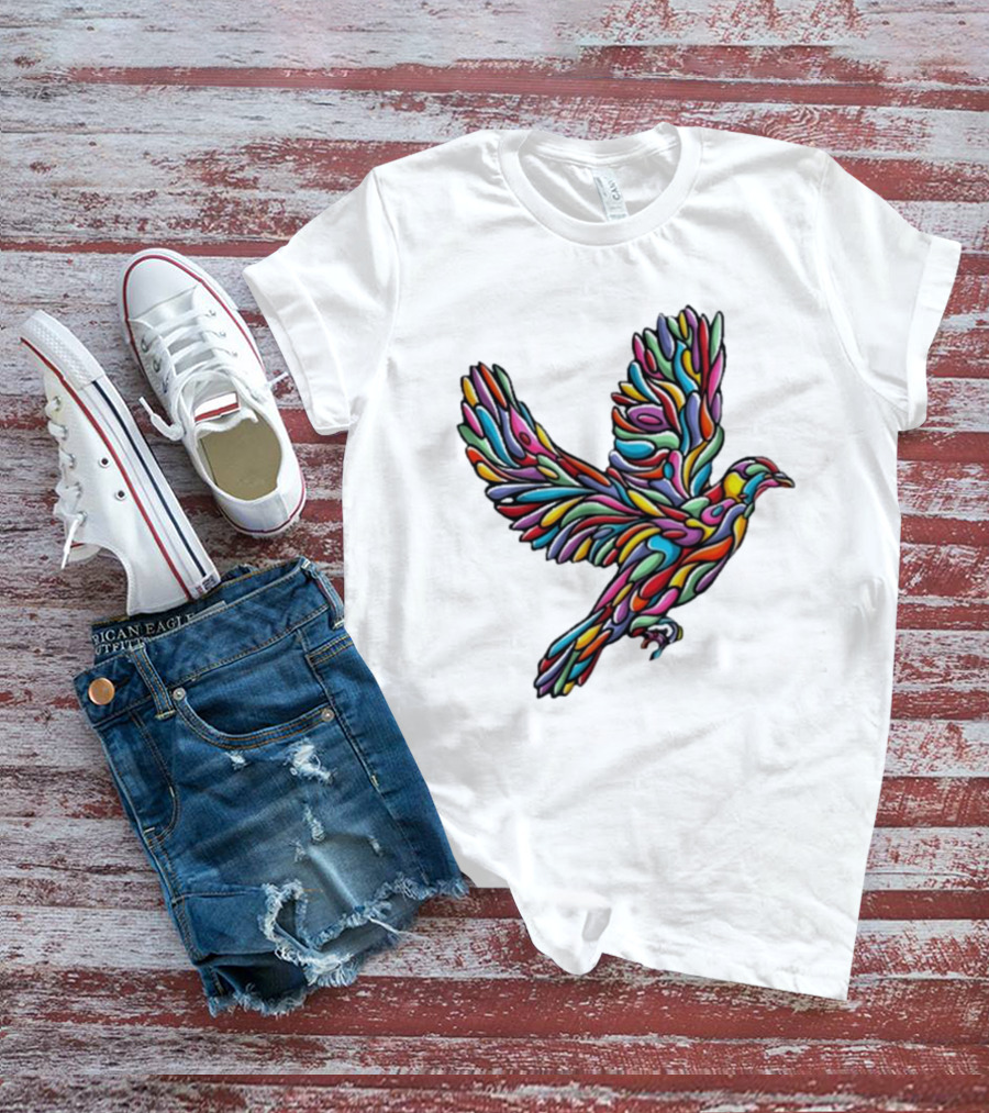 Glenside Local Solidarity Multicolored Dove T-Shirt