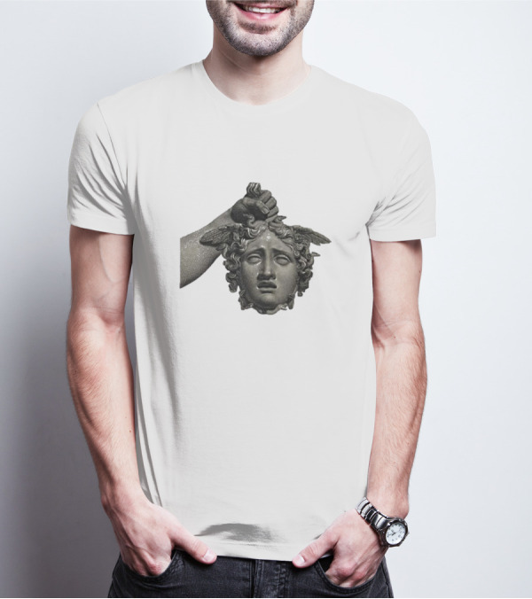 Pekebudha Gorgona Classical Medusa Head T-Shirt