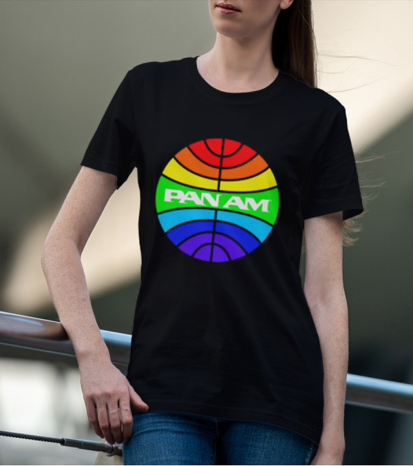 Pan Am Rainbow Circular Emblem T-Shirt