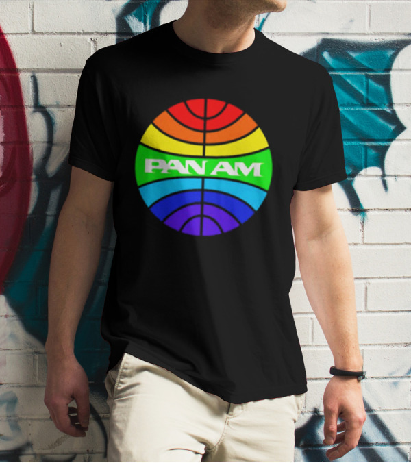 Pan Am Rainbow Circular Emblem T-Shirt