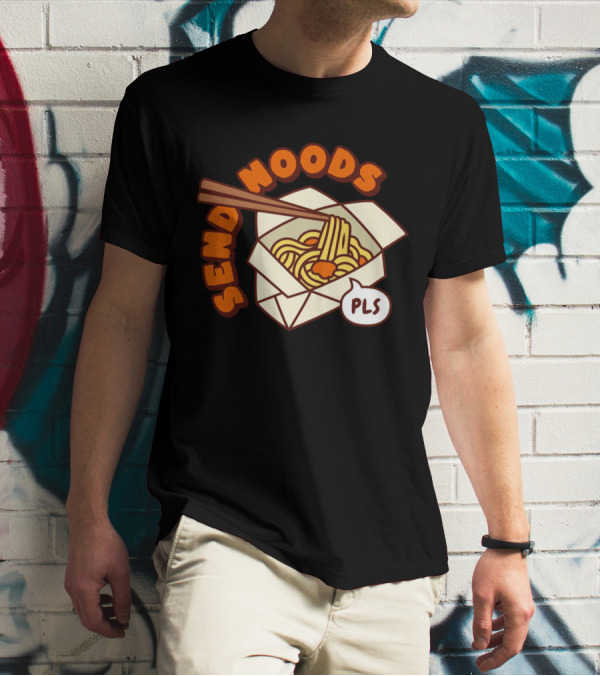 Send Noods PLS Comic Noodle Box T-Shirt