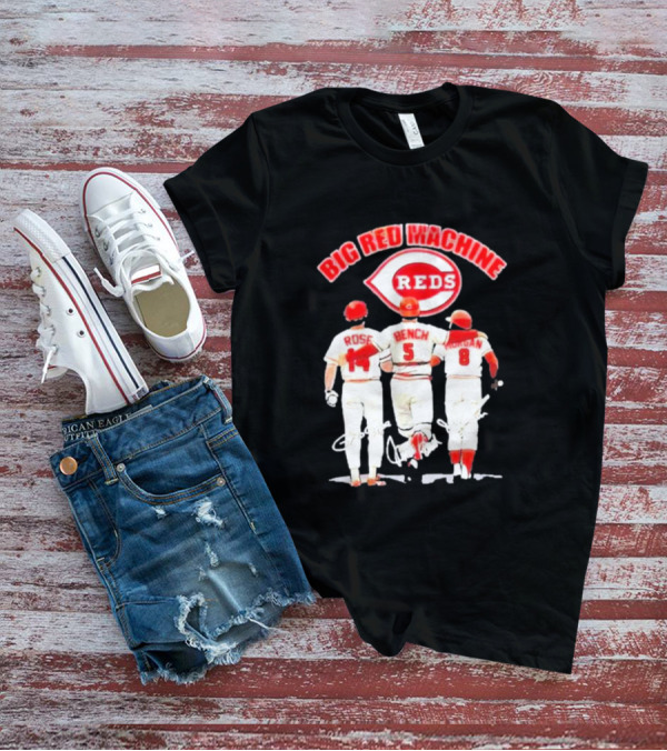 Big Red Machine Cincinnati Reds Rose Bench Morgan T-Shirt