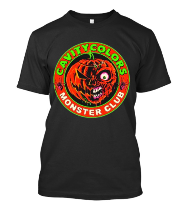Cavitycolors Monster Club Evil Pumpkin T-Shirt