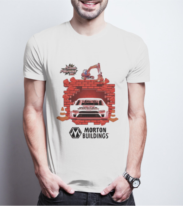 Kevin Harvick Inc Morton Buildings Car Brick Wall Racing T-Shirt